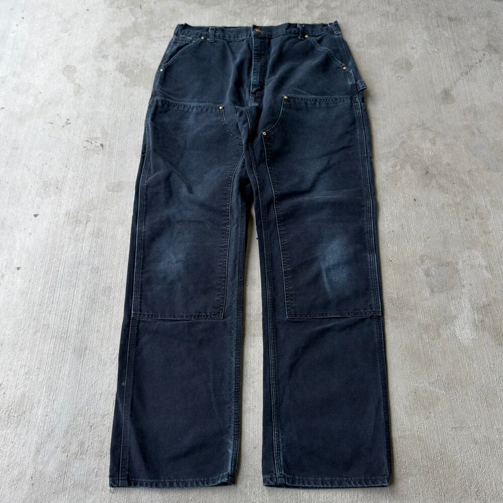 Carhartt black double knee work wear carpenter pants